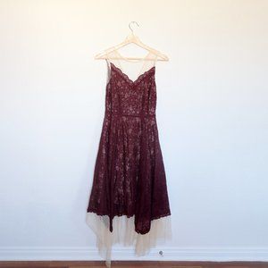 LC Lauren Conrad Runway Collection Lace Midi Dress